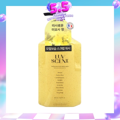 LUV SCENT - Perfumed Scrub Body Wash Mimosa Scent 500ml