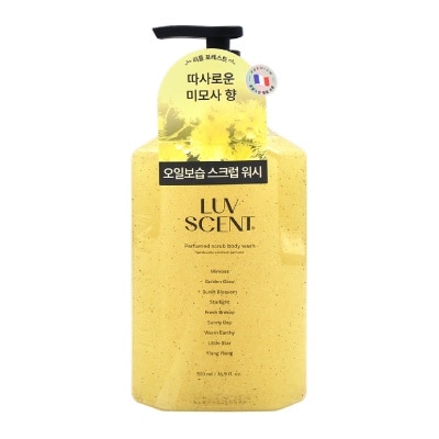 LUV SCENT Perfumed Scrub Body Wash Mimosa Scent 500ml