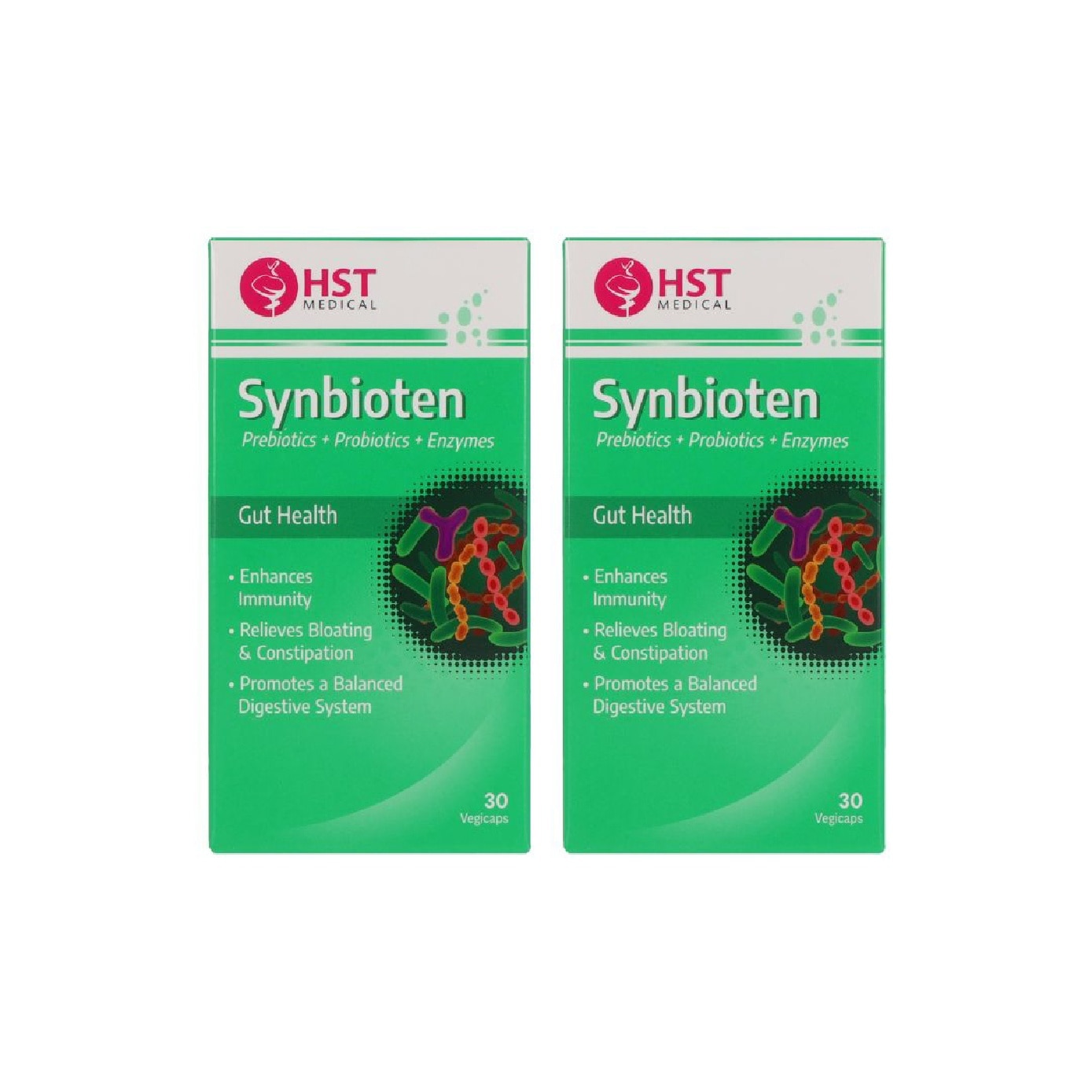 Synbioten for Gut Health Vegicaps 30s x 2 image