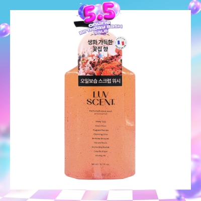 LUV SCENT - Perfumed Scrub Body Wash White Tulip Scent 500ml