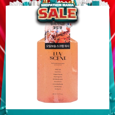 LUV SCENT - Perfumed Scrub Body Wash White Tulip Scent 500ml