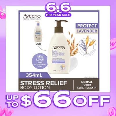AVEENO - Daily Moisturizing Stress Relief Body Lotion (Suitable For Normal To Dry Skin) 354ml