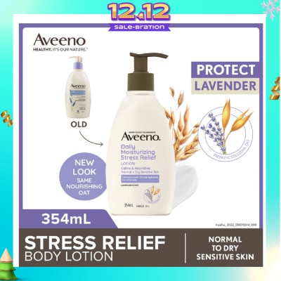 AVEENO Daily Moisturizing Stress Relief Body Lotion (Suitable For Normal To Dry Skin) 354ml