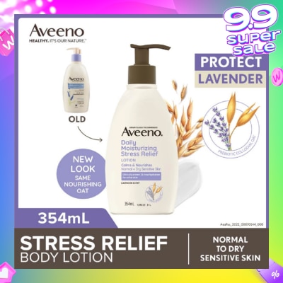 AVEENO Daily Moisturizing Stress Relief Body Lotion (Suitable For Normal To Dry Skin) 354ml