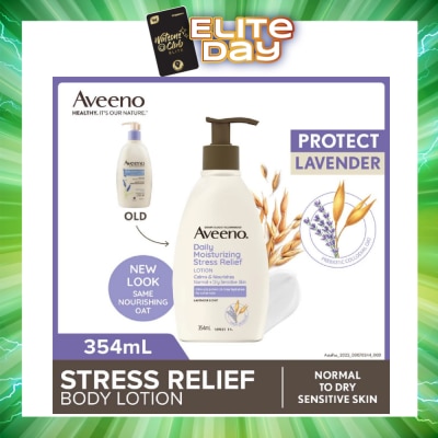 AVEENO - Daily Moisturizing Stress Relief Body Lotion (Suitable For Normal To Dry Skin) 354ml