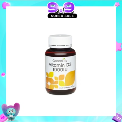 GREENLIFE - Vitamin D3 1000IU Softgel 90s image