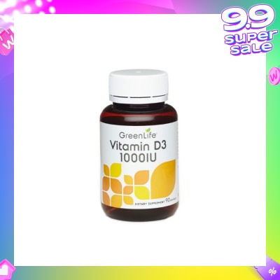 GREENLIFE Vitamin D3 1000IU Softgel 90s
