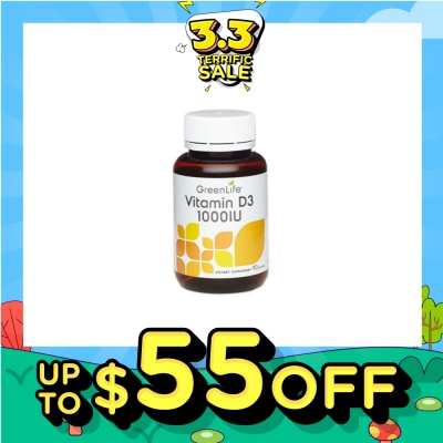 GREENLIFE Vitamin D3 1000IU Softgel 90s