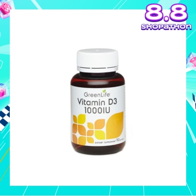 GREENLIFE Vitamin D3 1000IU Softgel 90s