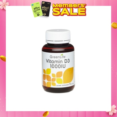 GREENLIFE Vitamin D3 1000IU Softgel 90s