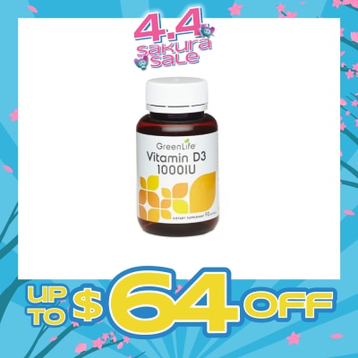 GREENLIFE - Vitamin D3 1000IU Softgel 90s