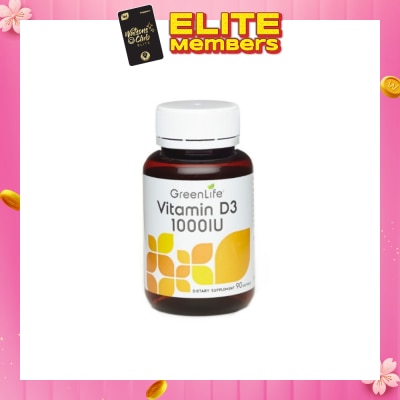 GREENLIFE Vitamin D3 1000IU Softgel 90s
