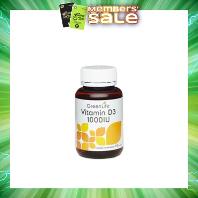 GREENLIFE - Vitamin D3 1000IU Softgel 90s