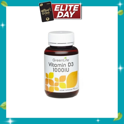 GREENLIFE Vitamin D3 1000IU Softgel 90s image