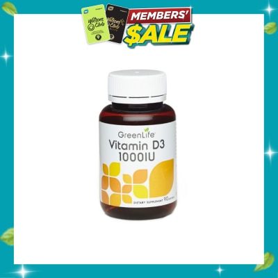 GREENLIFE Vitamin D3 1000IU Softgel 90s image