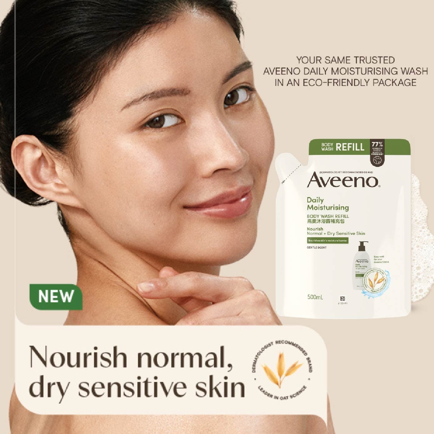 Daily Moisturising Body Wash Refill Pack Bundle Set 1s image