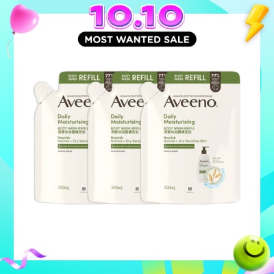 AVEENO Daily Moisturising Body Wash Refill Pack Bundle Set 1s image