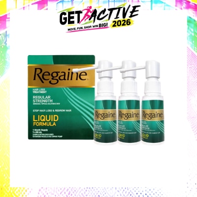 REGAINE - Regular Strength Minoxidil Topical Solution 2% Bundle Set 1s image
