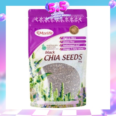 MORLIFE -  Black Chia Seeds 150g