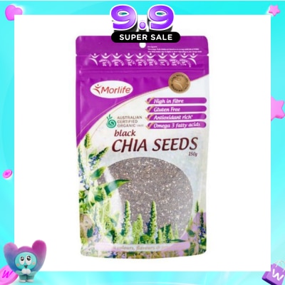 MORLIFE -  Black Chia Seeds 150g image