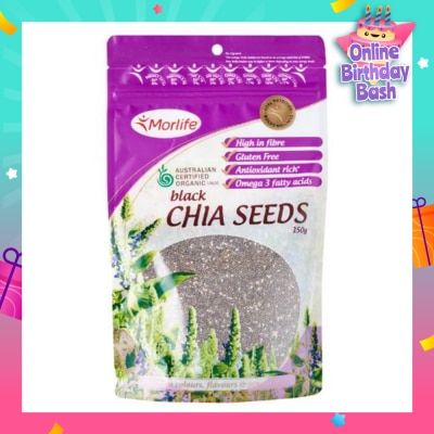 MORLIFE  Black Chia Seeds 150g