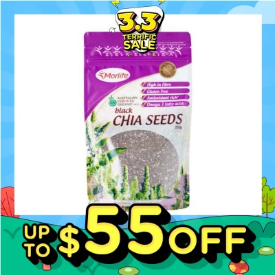 MORLIFE Black Chia Seeds 150g