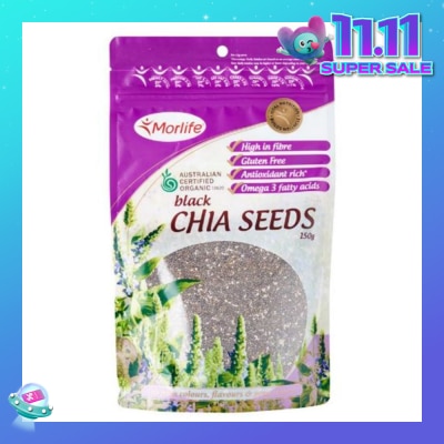 MORLIFE  Black Chia Seeds 150g