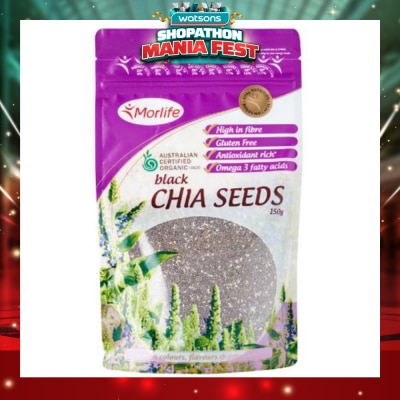 MORLIFE -  Black Chia Seeds 150g