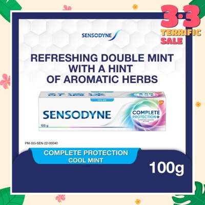 SENSODYNE Sensitive Teeth Oral Care Toothpaste Complete Protection Cool Mint (Dental Sensitivity Relief) 100g