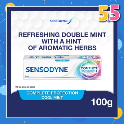 SENSODYNE Sensitive Teeth Oral Care Toothpaste Complete Protection Cool Mint (Dental Sensitivity Relief) 100g