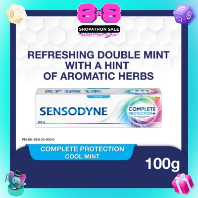 SENSODYNE - Sensitive Teeth Oral Care Toothpaste Complete Protection Cool Mint (Dental Sensitivity Relief) 100g