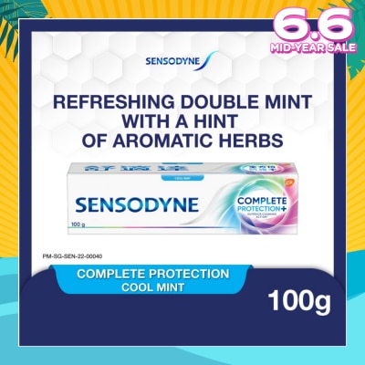SENSODYNE Sensitive Teeth Oral Care Toothpaste Complete Protection Cool Mint (Dental Sensitivity Relief) 100g