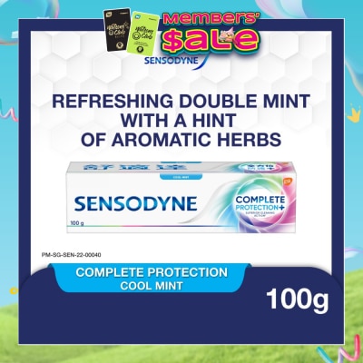 SENSODYNE - Sensitive Teeth Oral Care Toothpaste Complete Protection Cool Mint (Dental Sensitivity Relief) 100g