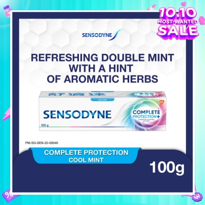 SENSODYNE Sensitive Teeth Oral Care Toothpaste Complete Protection Cool Mint (Dental Sensitivity Relief) 100g