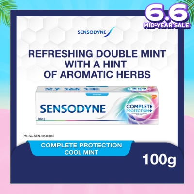 SENSODYNE Sensitive Teeth Oral Care Toothpaste Complete Protection Cool Mint (Dental Sensitivity Relief) 100g