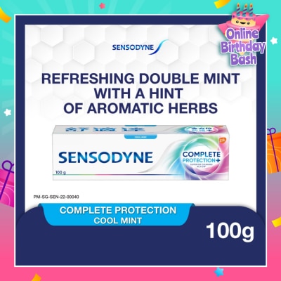 SENSODYNE Sensitive Teeth Oral Care Toothpaste Complete Protection Cool Mint (Dental Sensitivity Relief) 100g