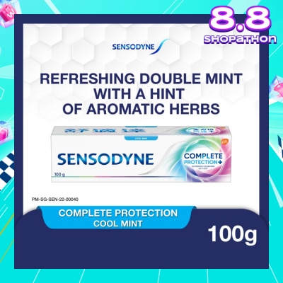 SENSODYNE Sensitive Teeth Oral Care Toothpaste Complete Protection Cool Mint (Dental Sensitivity Relief) 100g