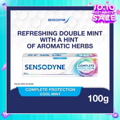 SENSODYNE Sensitive Teeth Oral Care Toothpaste Complete Protection Cool Mint (Dental Sensitivity Relief) 100g