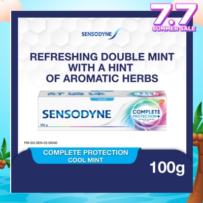 SENSODYNE Sensitive Teeth Oral Care Toothpaste Complete Protection Cool Mint (Dental Sensitivity Relief) 100g
