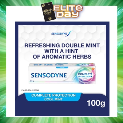 SENSODYNE - Sensitive Teeth Oral Care Toothpaste Complete Protection Cool Mint (Dental Sensitivity Relief) 100g