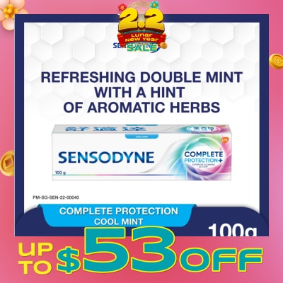 SENSODYNE Sensitive Teeth Oral Care Toothpaste Complete Protection Cool Mint (Dental Sensitivity Relief) 100g