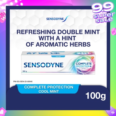 SENSODYNE Sensitive Teeth Oral Care Toothpaste Complete Protection Cool Mint (Dental Sensitivity Relief) 100g