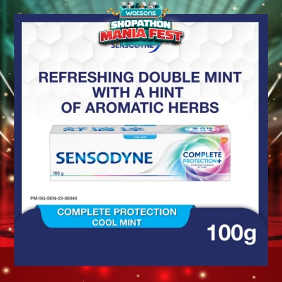 SENSODYNE - Sensitive Teeth Oral Care Toothpaste Complete Protection Cool Mint (Dental Sensitivity Relief) 100g