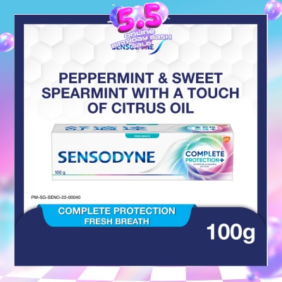 SENSODYNE - Sensitive Teeth Oral Care Toothpaste Complete Protection Fresh Breath (Dental Sensitivity Relief) 100g