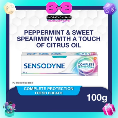 SENSODYNE - Sensitive Teeth Oral Care Toothpaste Complete Protection Fresh Breath (Dental Sensitivity Relief) 100g