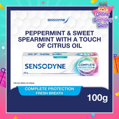 SENSODYNE Sensitive Teeth Oral Care Toothpaste Complete Protection Fresh Breath (Dental Sensitivity Relief) 100g