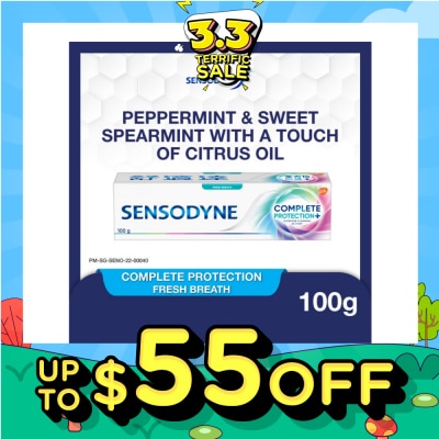 SENSODYNE Sensitive Teeth Oral Care Toothpaste Complete Protection Fresh Breath (Dental Sensitivity Relief) 100g