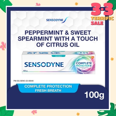 SENSODYNE Sensitive Teeth Oral Care Toothpaste Complete Protection Fresh Breath (Dental Sensitivity Relief) 100g