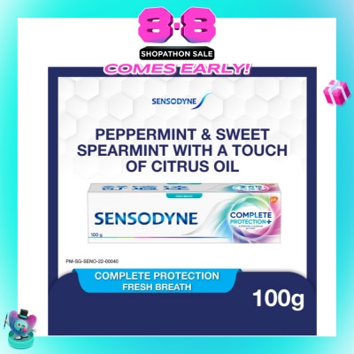 SENSODYNE - Sensitive Teeth Oral Care Toothpaste Complete Protection Fresh Breath (Dental Sensitivity Relief) 100g