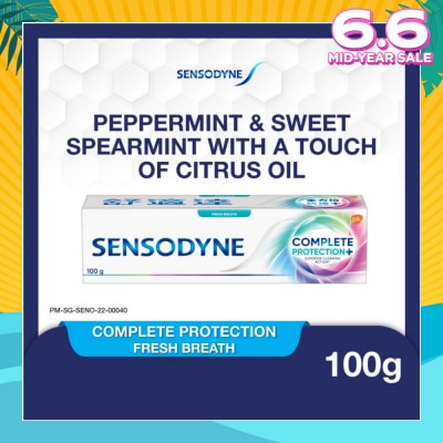 SENSODYNE Sensitive Teeth Oral Care Toothpaste Complete Protection Fresh Breath (Dental Sensitivity Relief) 100g